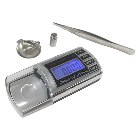 Moon Knight Optima Home Scales Bullet Milligram Scale in Jewelry Box, Black & Silver OP385111